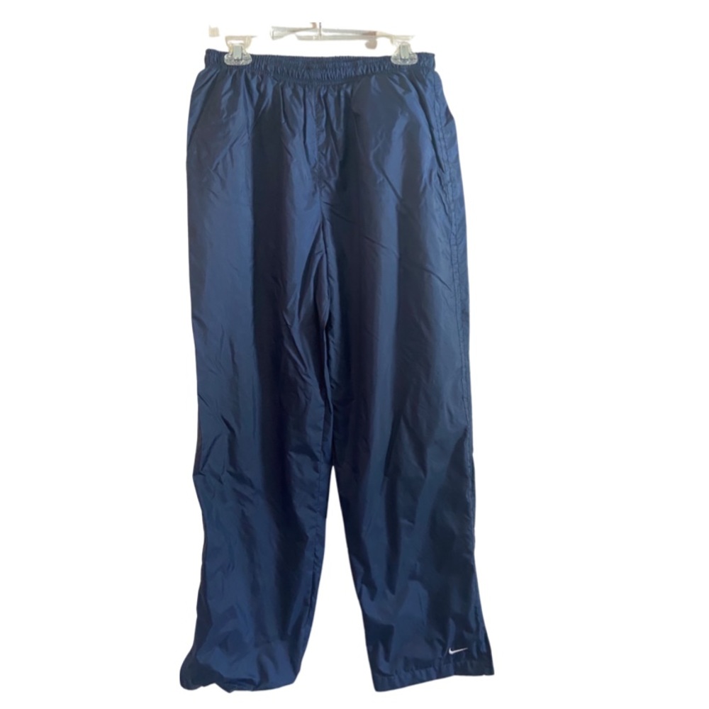 Vintage Nike Swoosh Navy Joggers Lined Sz Med 1990’s.